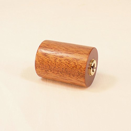 Lamp Finial, Mahogany, Drum Pattern 2