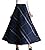 Cruiize Womens Classic Plaid High Waist Swing Stretch Wool Long Skirt