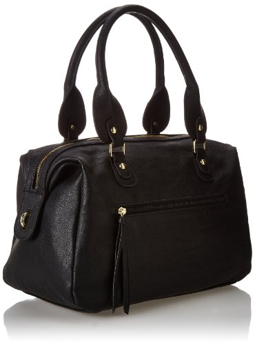 Steve Madden Bcardel Satchel Top Handle Bag,Black,One Size