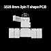 LightingWill 10pcs/Pack T Shape Solderless Snap Down 2Pin Conductor LED Strip Connector for Quick Splitter Connection of 8mm Wide 3528 2835 Single Color Flex LED Strips