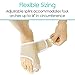 Vive Bunion Brace (Pair) - Big Toe Corrector Straightener with Splint - Hallux Valgus Pad, Joint Pain Relief, Alignment Treatment - Orthopedic Sleeve Foot Wrap Support for Men and Women (Beige)