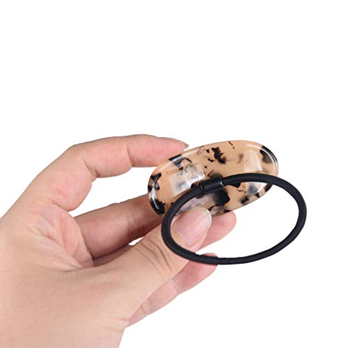 4PCS Leopard print Ponytail Cuffs Elastic Hair Band Hair Tie Stretch Headwear Hair Holder Set for Women Girls - Thumbnail 6