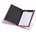 Samsill Fashion Portfolio for Women, Diamond Deboss Design, Junior Size Writing Pad, 5 x 8 inches (Pink)