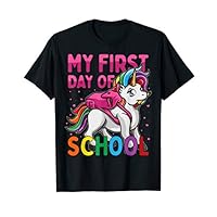 First Day Of School Unicorn Cute 1st Grade Outfit for Girls T-Shirt