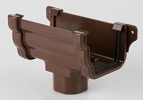 Brett Martin 106mm Prostyle (OGEE) gutter Running Outlet BR085BR BROWN