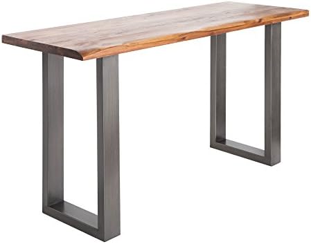 Massive Baumstamm Konsole Genesis 140cm Akazie Massivholz Baumkante mit