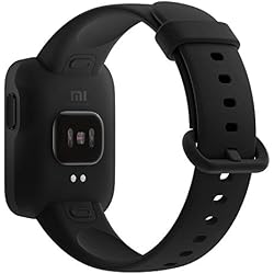 Xiaomi Reloj Inteligente Mi Watch Lite, GPS, Control frecuencia cardíaca, 11 Modelos de Entrenamiento, Color Negro