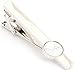 Men's Fashion Necktie Tie Clips Bar Silver Initial Letter A-Z (J)