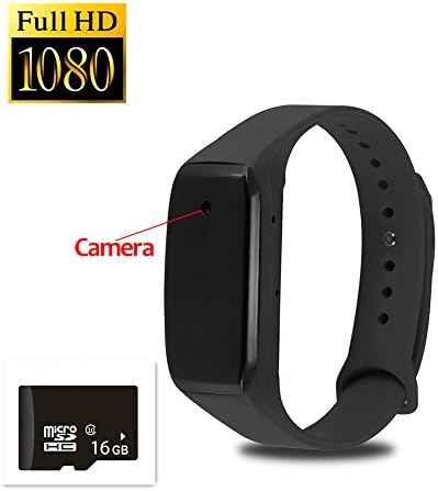 Bracelet Wearable Hidden Spy Camera,Luvbo 1080P Wirstband Mini Camera Video Audio Recording 16GB