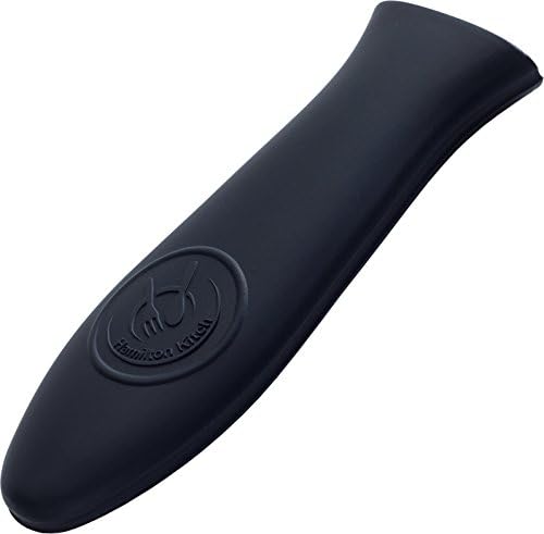 HAMILTON KITCH Premium Silicone Heat Resistant Hot Handle Holder for Cast Iron Frying Pans, Ceramic Or Enameled Cookware Handles (Black)