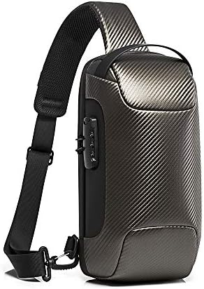 Smart Anti-Theft Sling Bag Chest Shoulder Crossbody Carbon Fiber