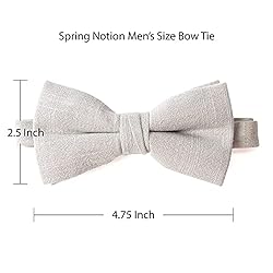 Spring Notion Men's Linen Blend Bow Tie