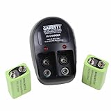 Garrett Rechargeable Battery Kit with Wall Charger and 2 9V Ni-MH Batteries