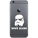Stormtrooper Move Along Vinyl Cell Phone Decal for Smartphone (White 2