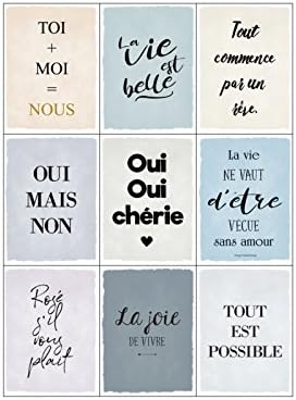 Interluxe Magnetset 9 Motive 95x70 Kuhlschrankmagnet French Frankreich Franzosisch Spruche Amazon De Kuche Haushalt