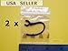 2 New Black Replacement Earloops Hooks for Aliph Jawbone ICON/Ace/Bombshell/Cashmere/Catch/Denim/Hero/Icon/Mesh/Rogue/Suede/Bluetooth Headset