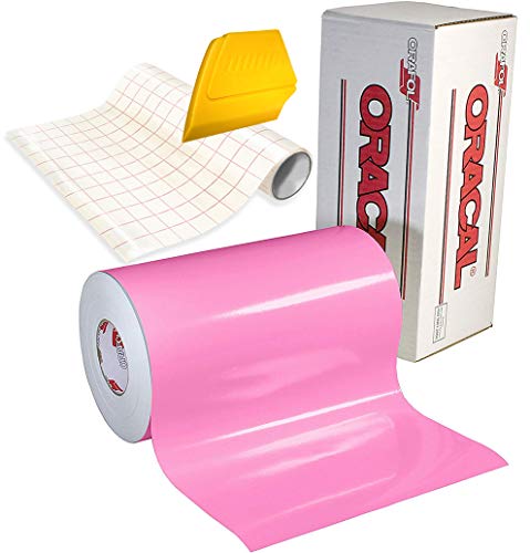 ORACAL 651 High Gloss Craft Adhesive Vinyl 15ft x 1ft Roll w/Free 12
