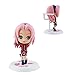 OIVA Set of 6 Pieces Mini Naruto PVC Figure Collectible Model with Bases