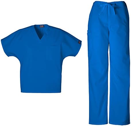 ワークウェア オリジナル ユニセックス スクラブセット 4777 Vネック チュニック 4100 ドローストリング カーゴパンツ
