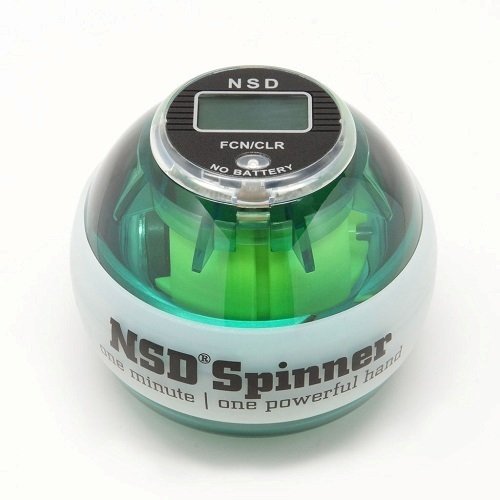 NSD Power Winners Lit Spinner Gyroscopic Wrist and Forearm Exerciser Featuring Digital LCD Counter and LED Light