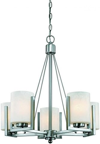 Dolan Designs 224009 Uptown 5 Light Chandelier Satin Nickel