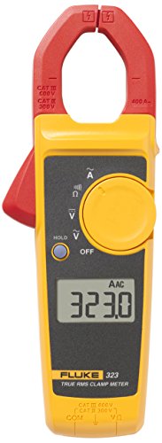 Fluke 116/323 Multimeter and Clamp Meter HVAC Combo Kit, AC/DC Voltage, AC Current 400 A, Microamps to Test Flame Sensors, Includes Temp Probe, Test Leads, TPAK and Carrying Case
