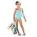 Disney Frozen Elsa Deluxe Swimsuit for Girls - 2-Piece Size 4 Blue