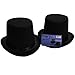 Funny Party Hats Black Felt Top Costume Magician Hats by (2 Pack)