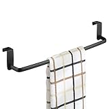 mDesign Over the Cabinet Kitchen Dish Towel Bar Holder - 14