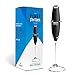 Milk Frother - Black Power Frother - Ultra Durable Electric Handheld - Battery Operated for Coffee, Protein Powder, Collagen, Pre-Workout, Greens, Matcha - Quiet & High Powered - Stand Included