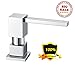 Soap Dispenser, Soap Dispenser for Kitchen Sink, Dish Soap Dispenser Chrome, Heavy Duty Soap Dispenser Square Pump Head, Built in Soap Dispenser