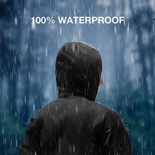TideWe Rain Suit, Waterproof Raincoat Breathable Lightweight 2 Pieces Rainwear for Men (S-3XL)