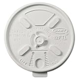Dart Vented Foam Lids for 10-14 oz Foam Cups, Lift n' Lock Lid - Includes 1000 per case.