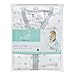 aden + anais Essentials Classic Sleeping Bag, 100% Cotton Muslin, Wearable Baby Blanket, Dove, Stars, Large, 12-18 Months