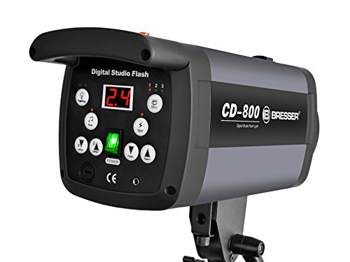 Bresser Fotostudio Studioblitz Digital CD-800 mit 800 Watt Blitzleistung und 150 Watt Einstelllampe – Bild 3