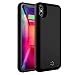ZTESY iPhone X Battery Case, iPhone X 5000mAh Capacity Support Lightning Port Headphones Portable Charger Case Extended Battery Pack Charging Case with Kickstand Black