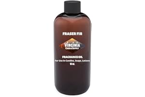 VIRGINIA CANDLE SUPPLY Fraser Fir Fragrance Oil (16 oz Bottle) for Candle Making, Soap Making, Tart Making, Room Sprays, Lotions, Car Fresheners, Slime, Bath Bombs, Warmers…