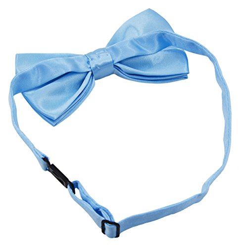 Amajiji Formal Dog Bow Ties for Medium & Large Dogs (D114 100% polyester) (Light Blue)