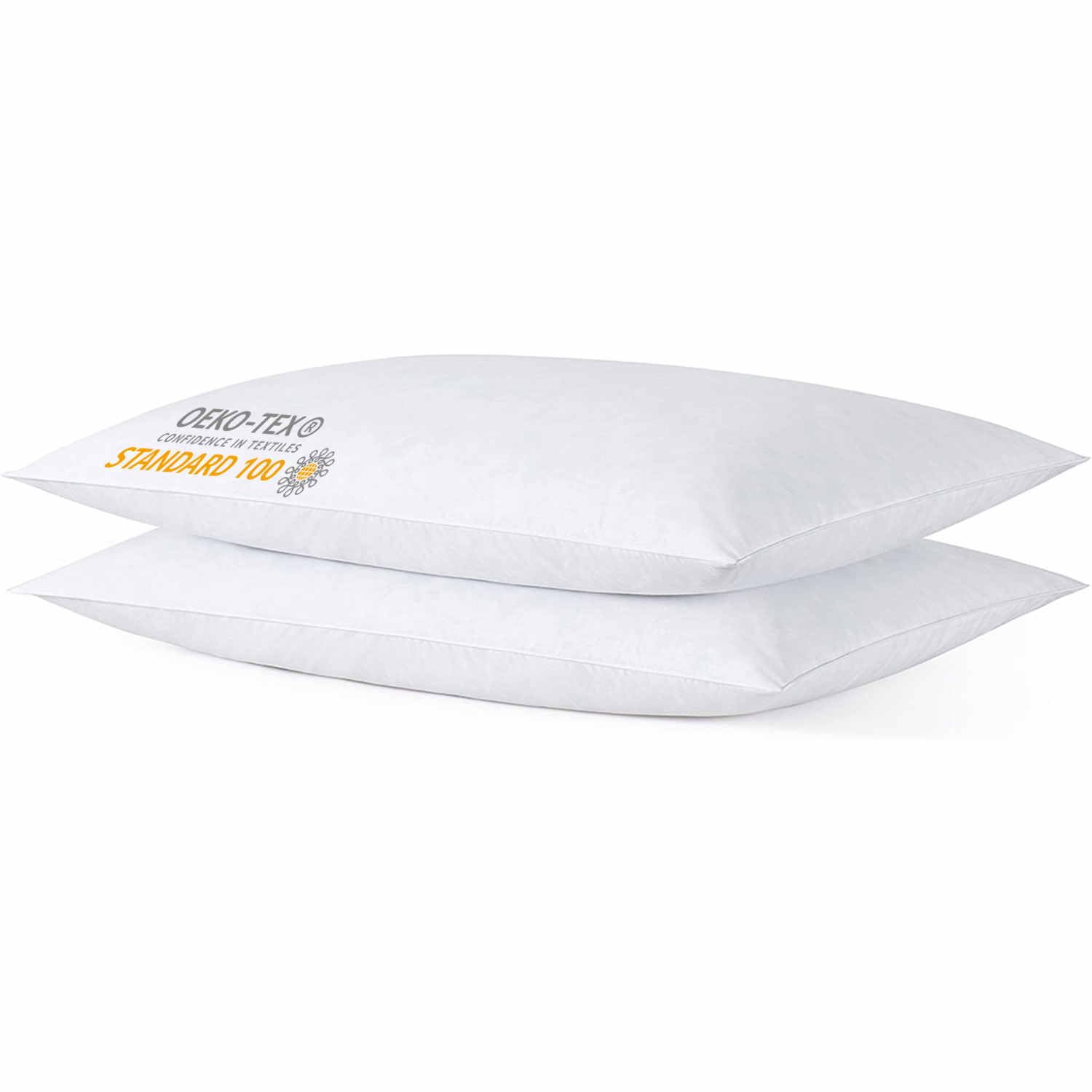 Photo 1 of 1 iFaon Thin Flat Slim Ultra Soft Bed Pillows Standard Size Pack for Sleeping, Bed Pillow for Stomach Back and Side Sleepers, Machine Washable 20x26 inches