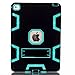 iPad Mini Case, iPad Mini 2 Case, iPad Mini 3 Case, Rugged Kickstand Series - Shockproof Heavy Duty Hybrid Three Layer Armor Defender Kids Child Proof Case Cover - Black Pink