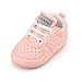 OOSAKU Baby Non-Slip First Walking Shoes Fashion Breathable Rubber Sole Sneaker (12-18 Months, Pink)