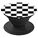 Checkered Black And White Checkerboard Pattern Style PopSockets PopGrip: Swappable Grip for Phones & Tablets PopSockets Adhesive PopGrip