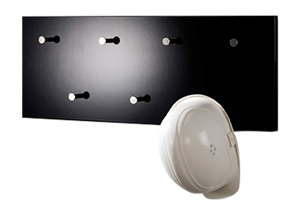 HAKU Wardrobe Chrome, Black, Mdf, Metal - Dim.: W 80 cm X H 30 cm X D 6 cm, Style: Modern