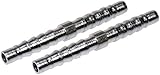 Dorman 800-012 Barbed Carbon Steel Fuel Line Union for 5/16 In. Nylon Fuel Lines, Pack of 2