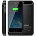 iPhone 5S Battery Case, iPhone 5 Battery Case - Maxboost Atomic S Portable Charger for iPhone 5/5S [MFI Certified] External Protective 2400mAh Battery Charging Juice Power Bank [Matte Black/Black]