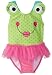Candlesticks Baby Girls' Froggie Green Swim Suit