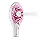 isYoung Rechargeable Handheld USB Misting Fan, Portable and Compact,Charger with USB Fan, Suit for Handheld Fan Table Fan(pink)