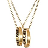 Collier D'amitié "Best Friends" - 2 Pendentifs Cœur En Acier Inoxydable, Chaînes 55 Cm Et 44,5 Cm, Avec Sac Cadeau