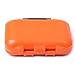 Agepoch Waterproof Fly Fishing Tackle Box Storage Box Fishing Lure Plastic Boxes for Bait Casting Fishing (Small/Orange)