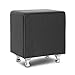 Baxton Studio Stella Upholstered Modern Nightstand, 20.25 in x 16 in x 23.75 in, Black